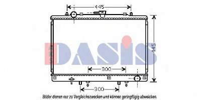 AKS DASIS 140230n -  Радиатор, охлаждение двигателя